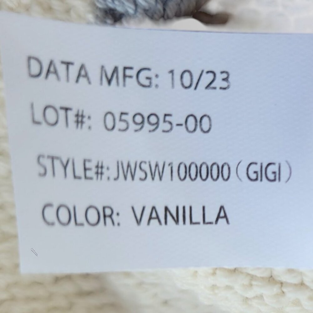 Johnnie O Gigi Lightweight Polo Sweater XL Blue White Striped Cotton NWT - Picture 8 of 12